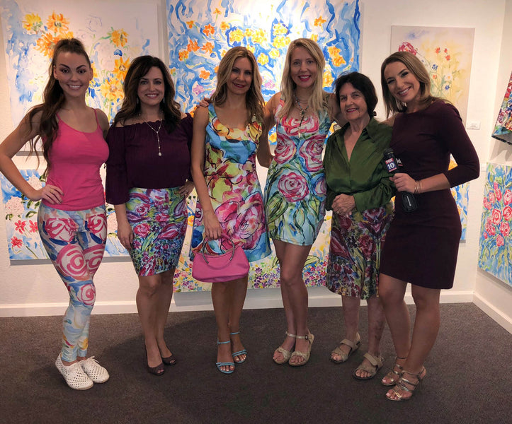 FOX 10 covers  artsyandreazfloral fashion at Gallery Andrea
