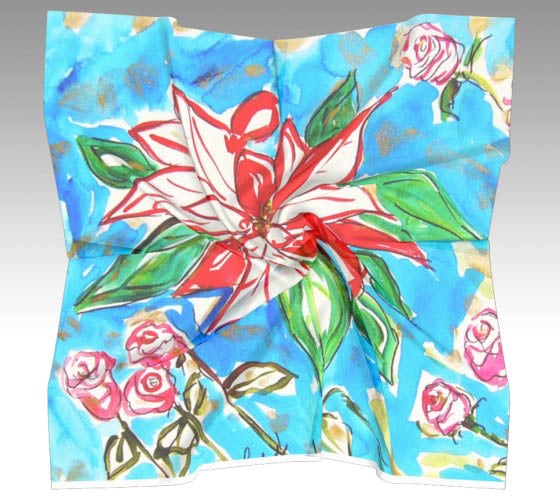 Red and White Poinsettia