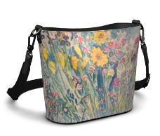 Leather bucket tote 