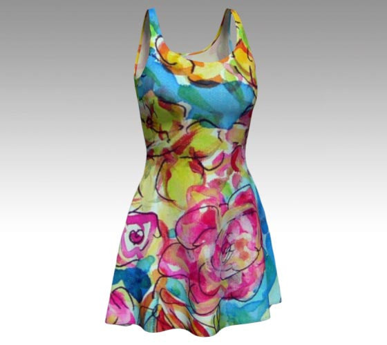 Abundance," Custom made dress  Artsyandreaz Floral Fashion