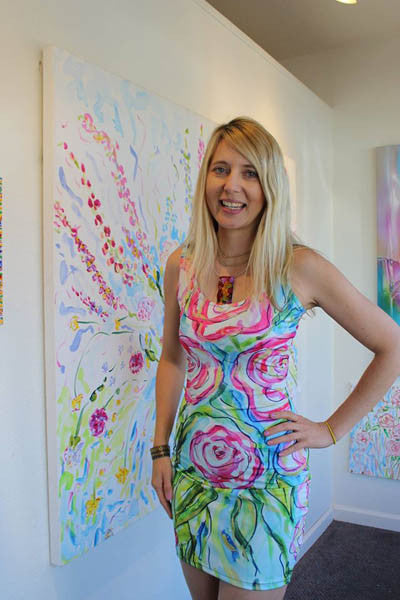 Extended Roses," Custom made bodycon dress Artsyandreaz Floral Fashion Extended Roses," Custom made bodycon dress Artsyandreaz Floral Fashion